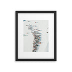 Aerial shot of ski resort Framed Art Print Gallery Image 5