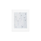 Aerial shot of skiers Art Print Gallery Image 1