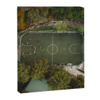 Aerial view of soccer field in Mexico City Canvas Print Gallery Image 6