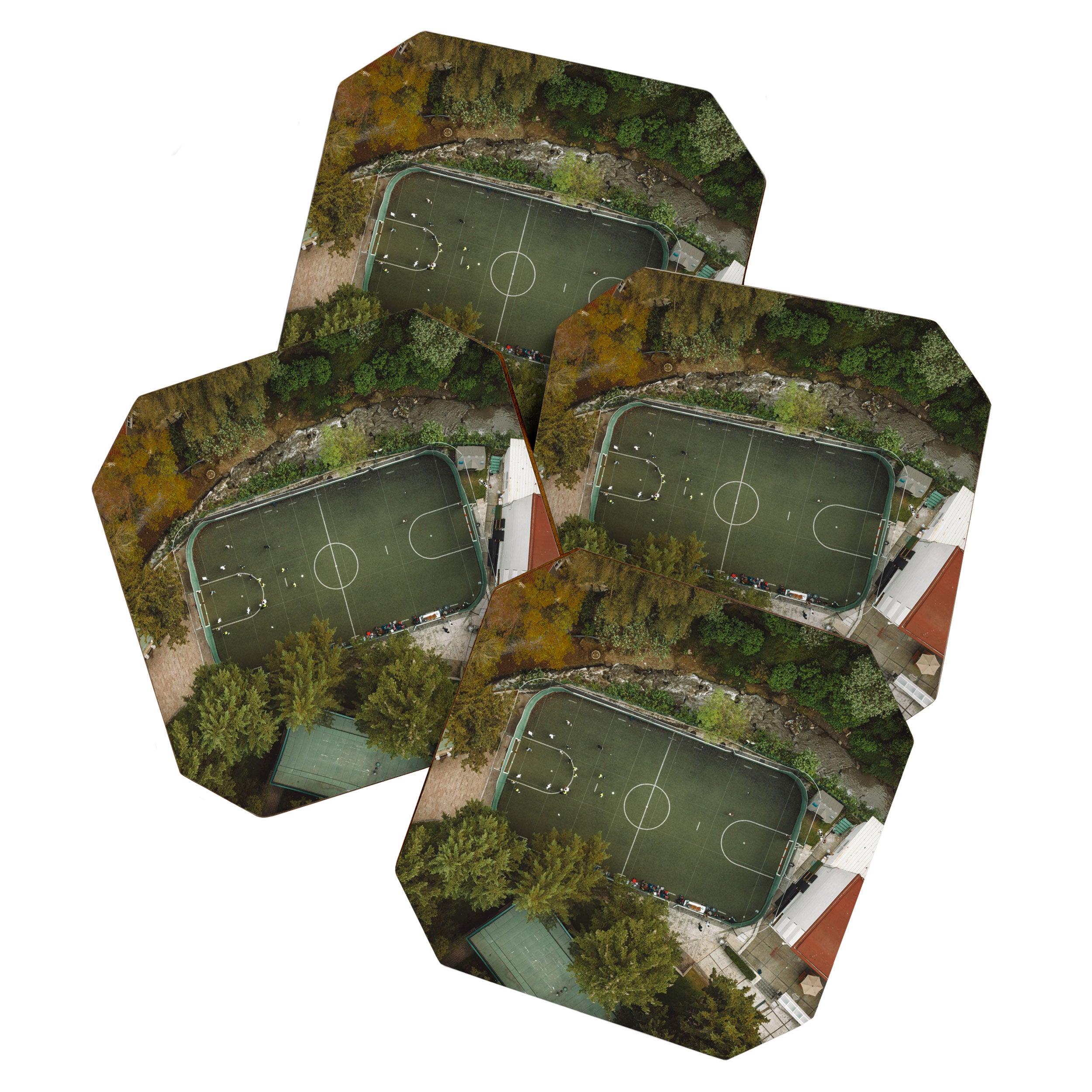 Aerial view of soccer field in Mexico City Coaster Gallery Image 1