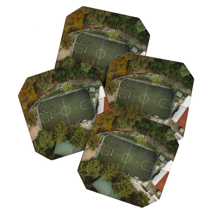 Aerial view of soccer field in Mexico City Coaster Gallery Image 1