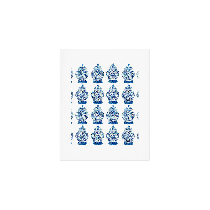 Blue and White Ginger Jars  Art Print Gallery Image 1