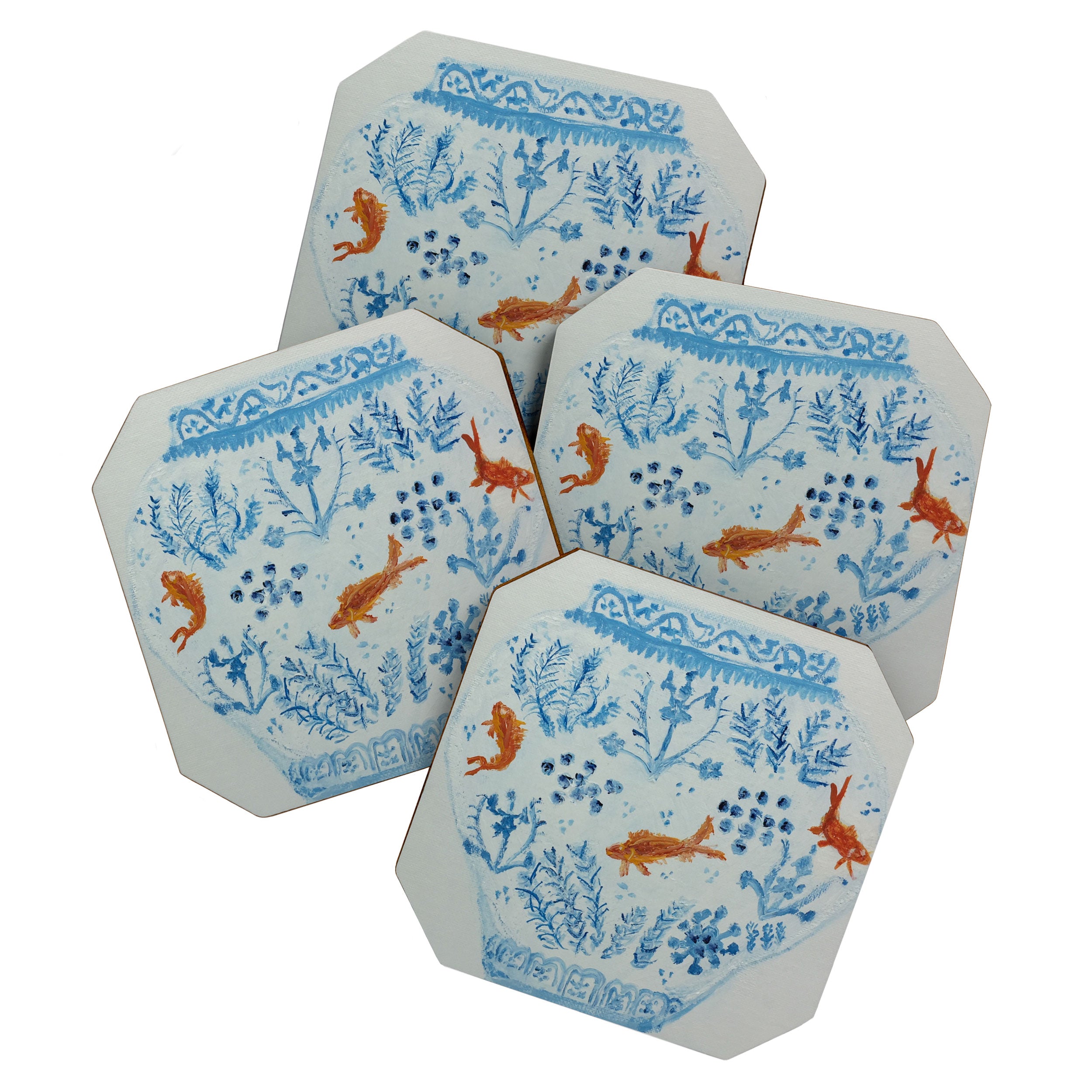 Goldfish Ginger Jar  Coaster Gallery Image 1