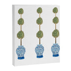 Three Hand Painted Topiary Topiaries  Canvas Print Gallery Image 8