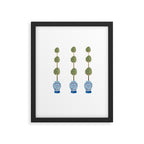 Three Hand Painted Topiary Topiaries  Framed Art Print Gallery Image 6