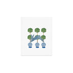 Topiary Country French Bunny Rabbit Ginger Jars Art Print Gallery Image 1