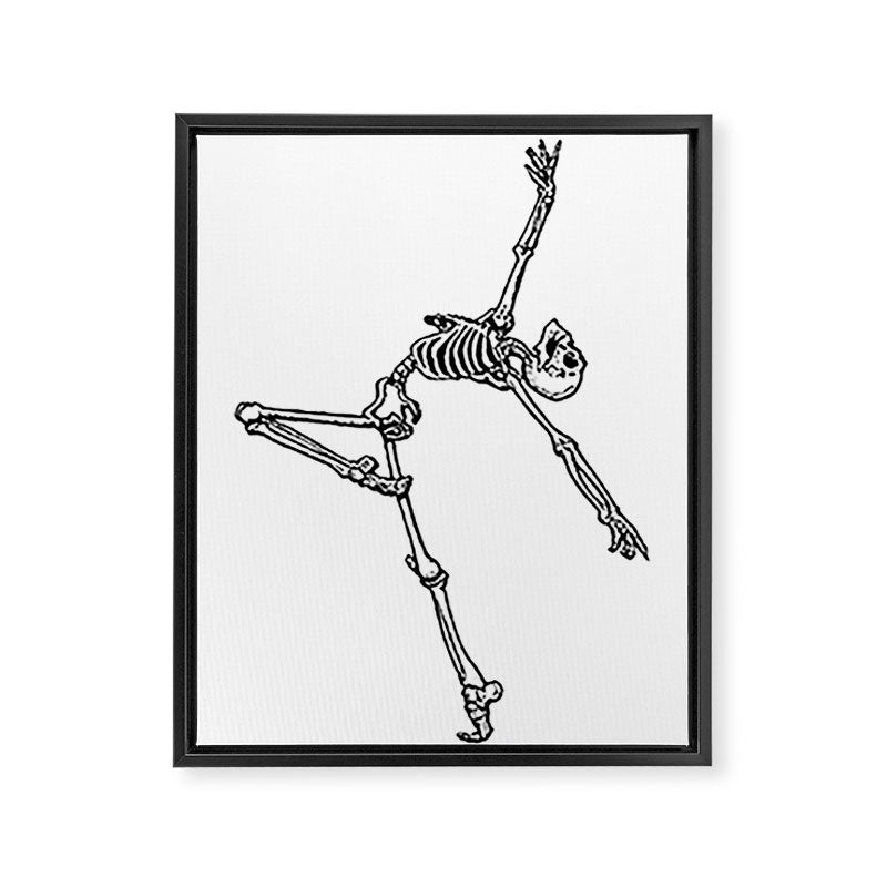 Ballet Skeleton Framed Canvas Print Gallery Image 6