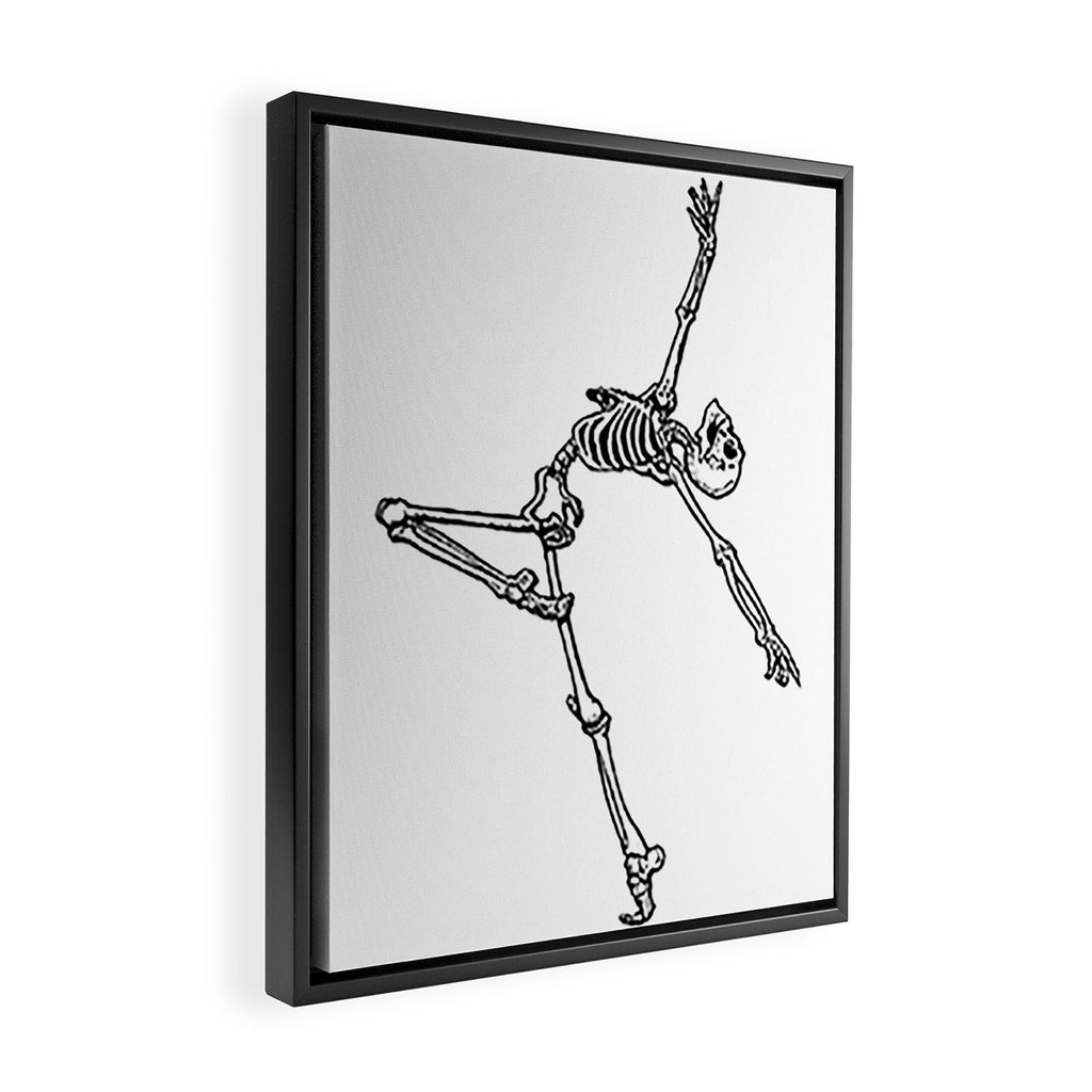 Ballet Skeleton Framed Canvas Print Gallery Image 2