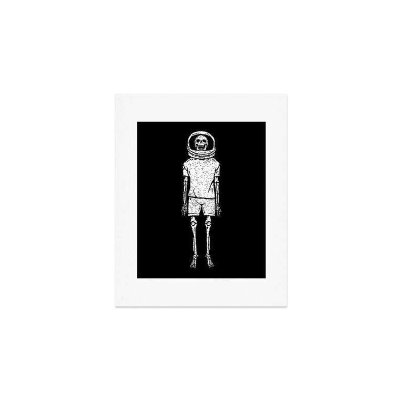 Skeleton want to be Asronaut Art Print Gallery Image 1