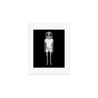 Skeleton want to be Asronaut Art Print Gallery Image 1