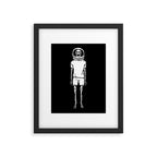 Skeleton want to be Asronaut Framed Art Print Gallery Image 5
