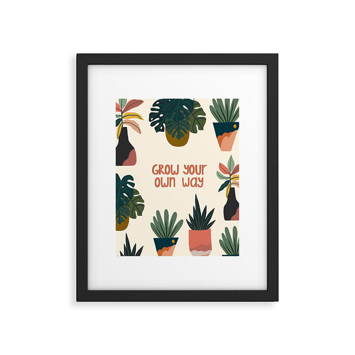 Grow your own way Framed Art Print Gallery Image 1