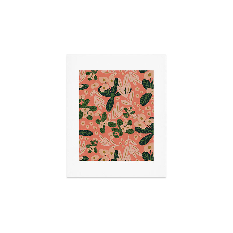 Poppy Pine (pink) Art Print