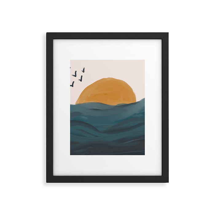 Smooth Wave Framed Art Print Gallery Image 1