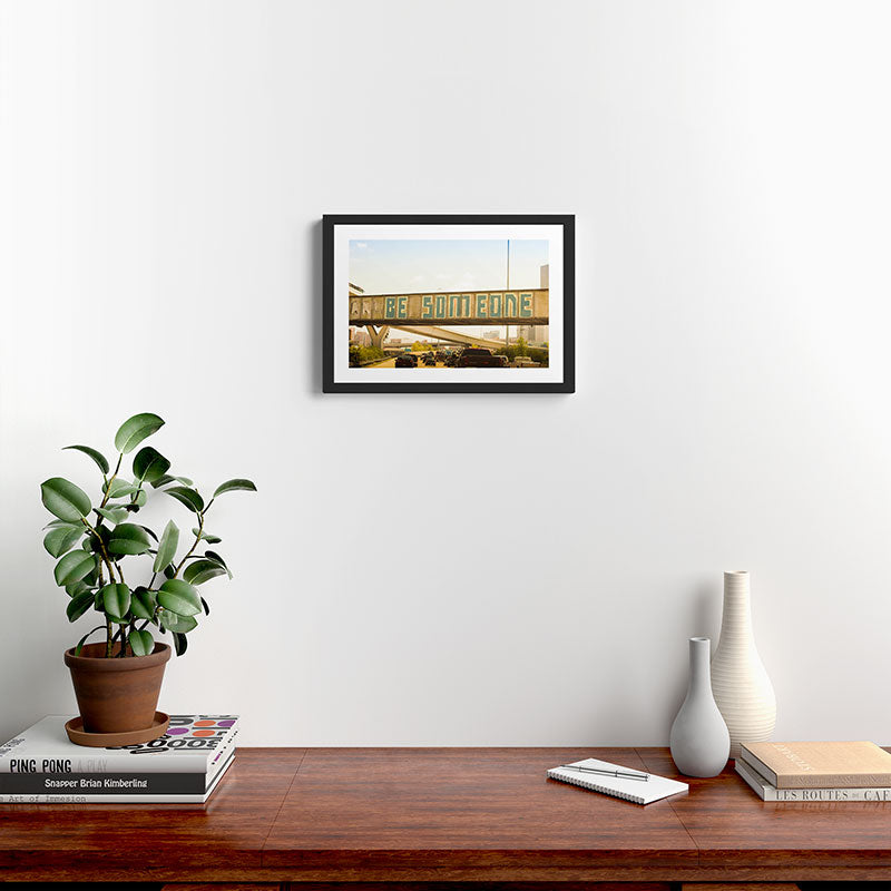 Be Someone Houston Framed Art Print Gallery Image 2