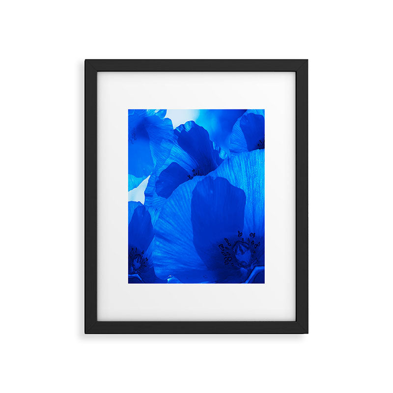 Blue Poppies #decor #society6 #buyart Framed Art Print Gallery Image 4