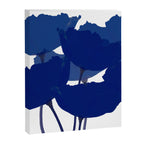 Blue Poppy Flowers on White Background #decor #society6 #buyart Canvas Print Gallery Image 8