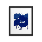 Blue Poppy Flowers on White Background #decor #society6 #buyart Framed Art Print Gallery Image 4