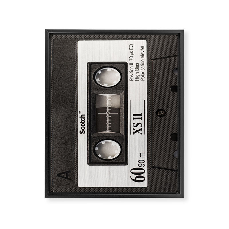 Cassette Tape Black And White #decor #society6 #buyart Framed Canvas Print Gallery Image 8