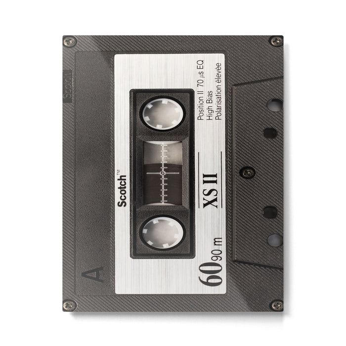 Cassette Tape Black And White #decor #society6 #buyart Metal Print Gallery Image 1