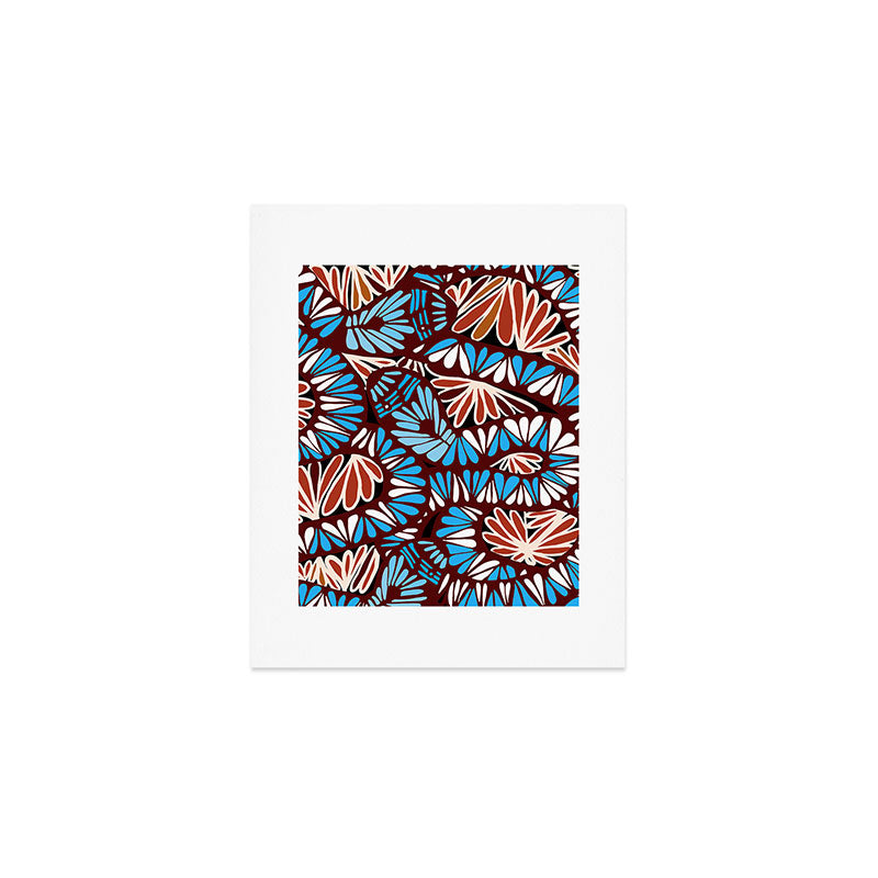 Colorful snakes and flowers Art Print Gallery Image 1