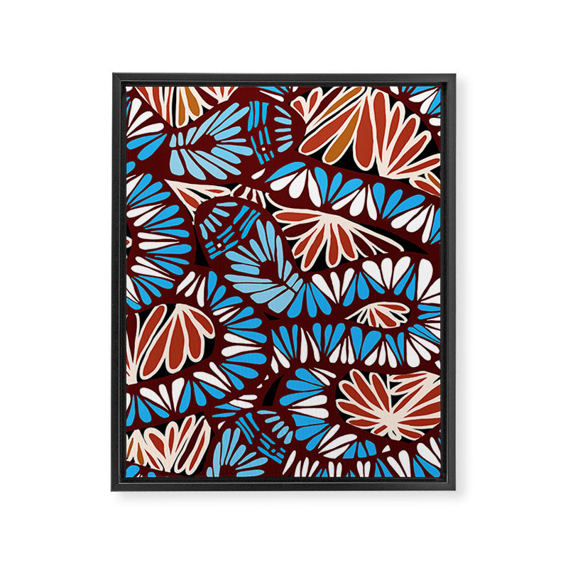 Colorful snakes and flowers Framed Canvas Print Gallery Image 8