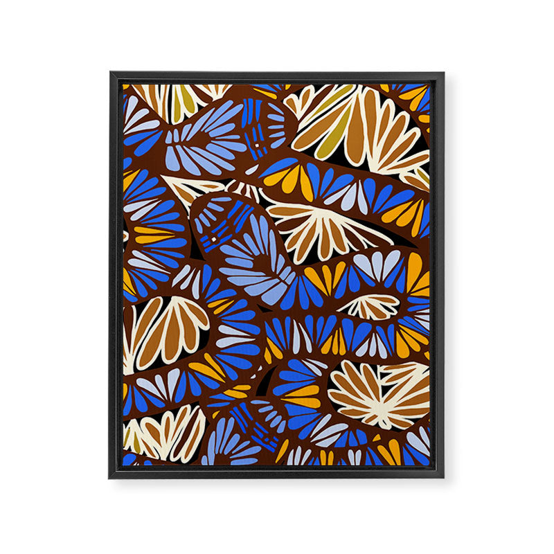 Decorative snakes and flowers Framed Canvas Print Gallery Image 8