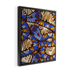 Decorative snakes and flowers Framed Canvas Print Gallery Image 2