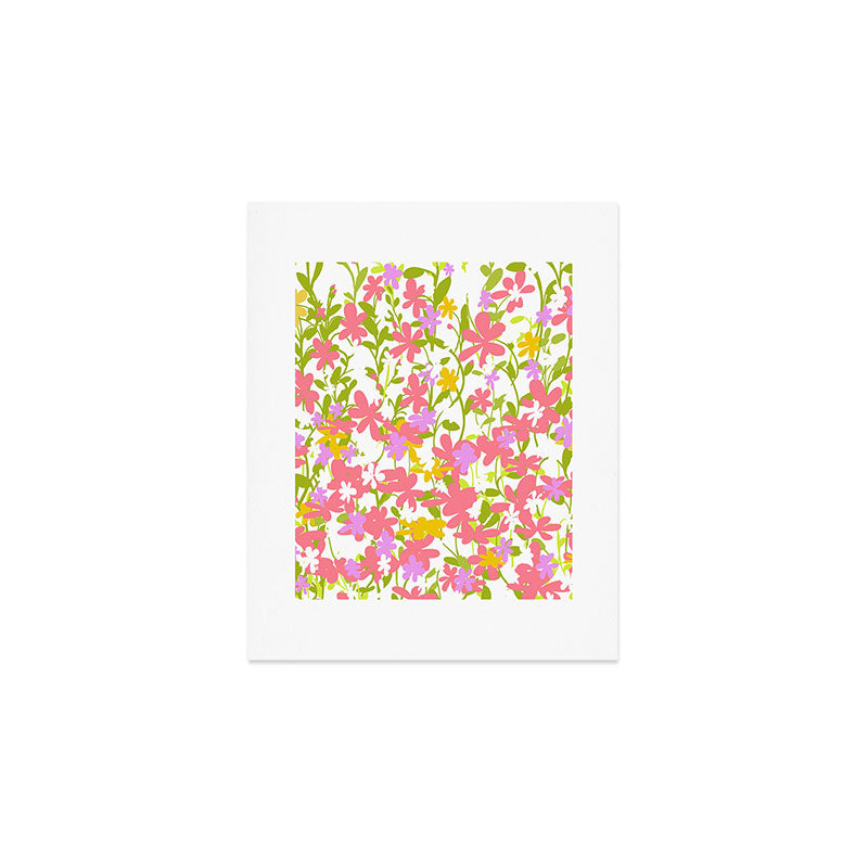Delicate summer flowers Art Print Gallery Image 1