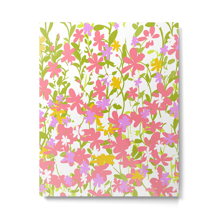 Delicate summer flowers Metal Print Gallery Image 1