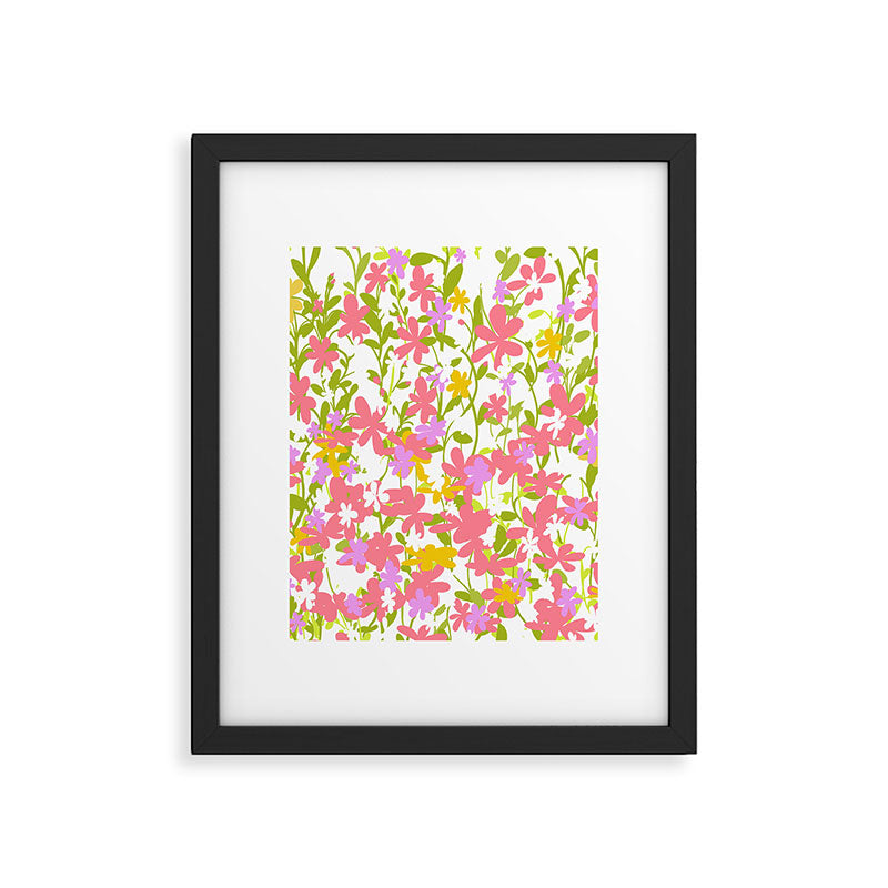 Delicate summer flowers Framed Art Print Gallery Image 6