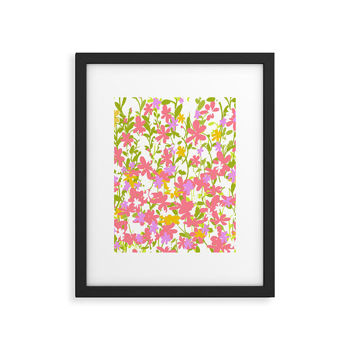 Delicate summer flowers Framed Art Print Gallery Image 1