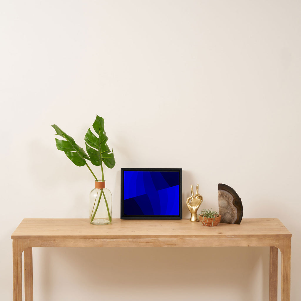 Just Blue #decor #society6 #buyart Framed Canvas Print Gallery Image 4