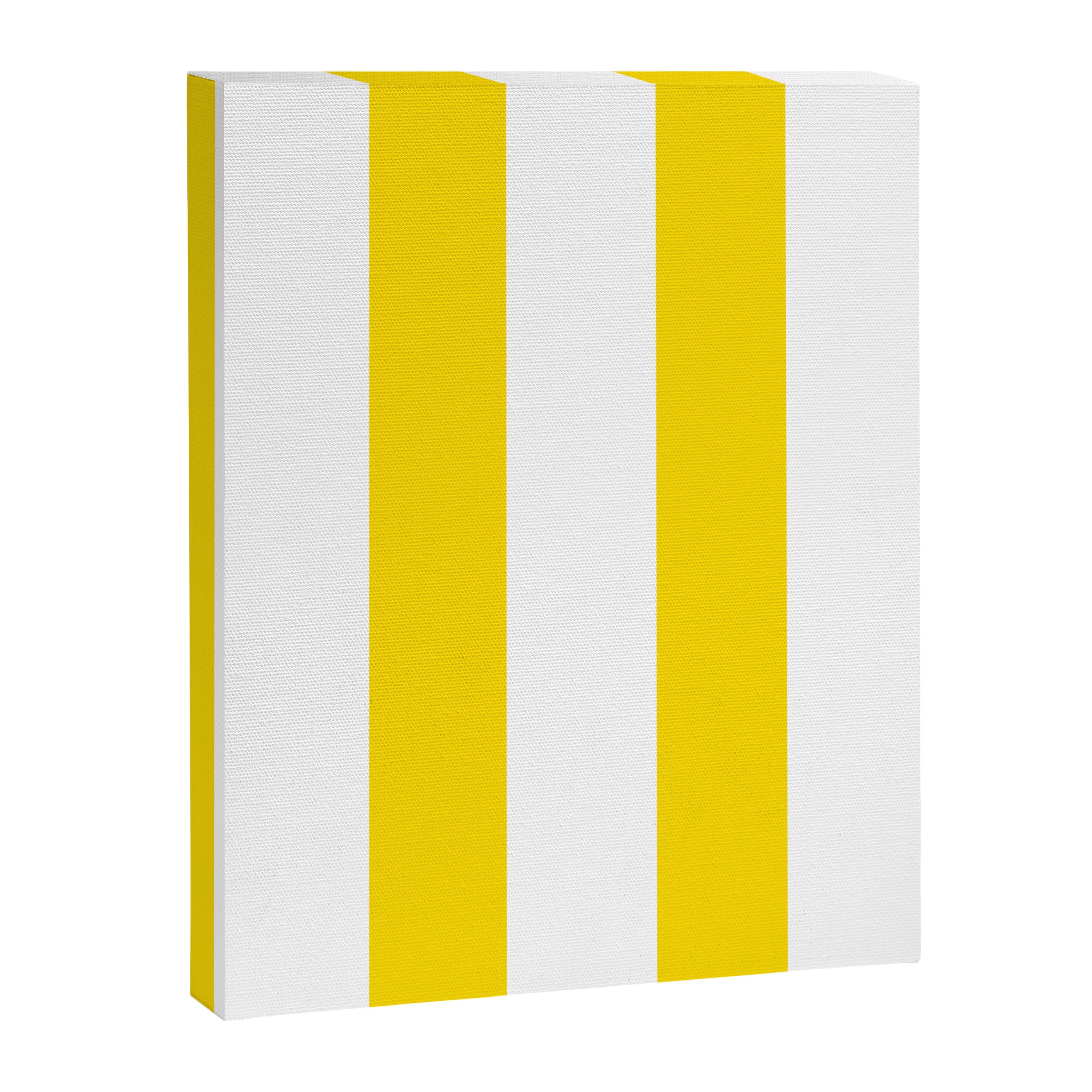 Large Yellow And White Stripes Fresh Mood #decor #society6 #buyart Canvas Print Gallery Image 8