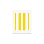 Large Yellow And White Stripes Fresh Mood #decor #society6 #buyart Art Print Gallery Image 1