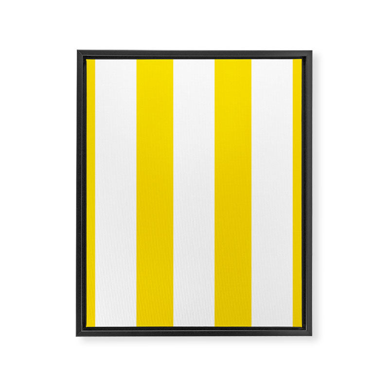 Large Yellow And White Stripes Fresh Mood #decor #society6 #buyart Framed Canvas Print Gallery Image 8