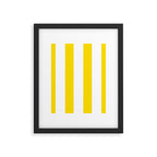 Large Yellow And White Stripes Fresh Mood #decor #society6 #buyart Framed Art Print Gallery Image 6