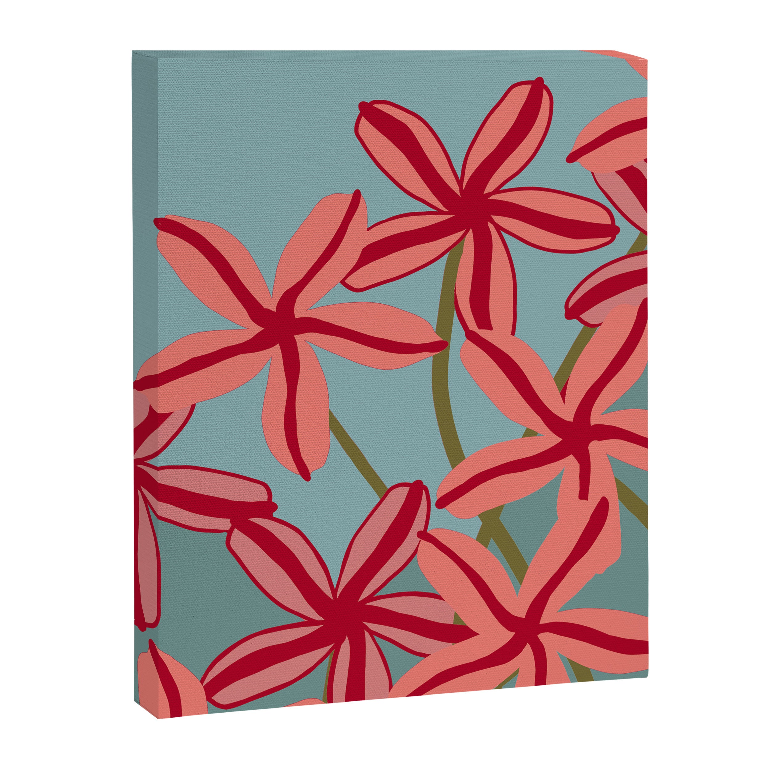 Lilies in shades of red Canvas Print Gallery Image 8