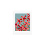 Lilies in shades of red Art Print Gallery Image 1