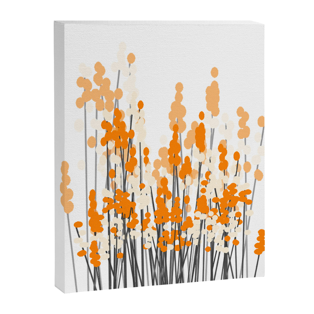 Orange Spring Bouquet on White Background #decor #society6 #buyart Canvas Print Gallery Image 8