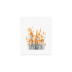 Orange Spring Bouquet on White Background #decor #society6 #buyart Art Print Gallery Image 1