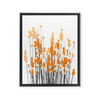 Orange Spring Bouquet on White Background #decor #society6 #buyart Framed Canvas Print Gallery Image 8