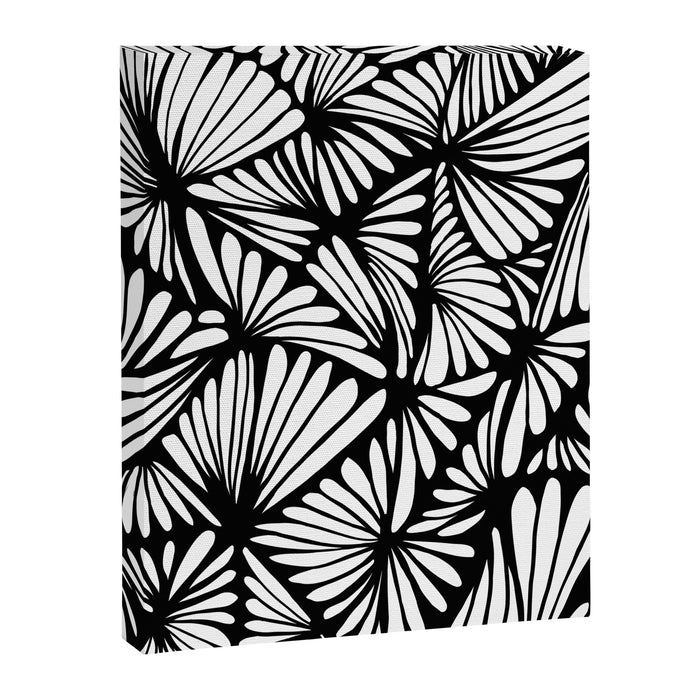 Petals in black and white Canvas Print Gallery Image 1