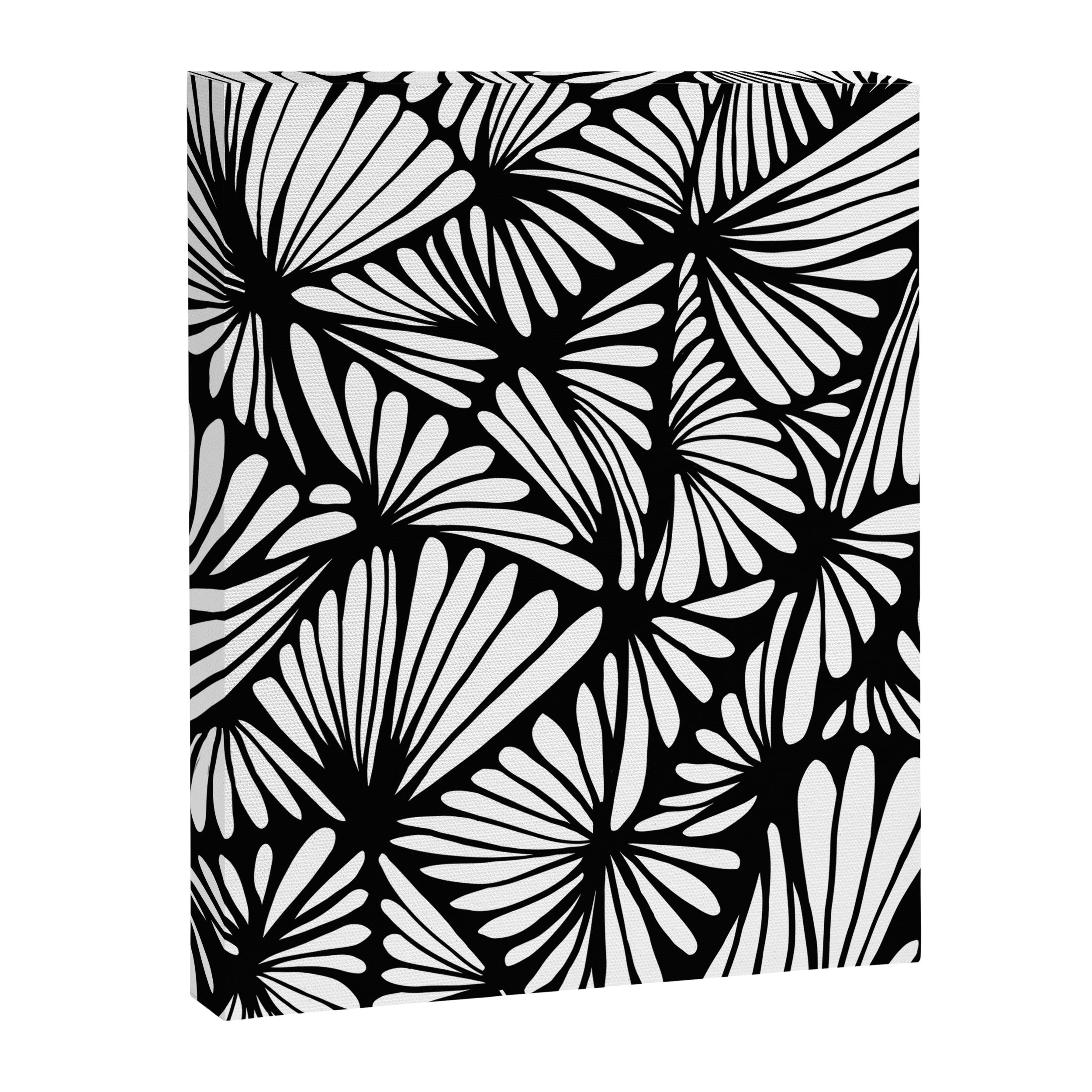 Petals in black and white Canvas Print Gallery Image 8