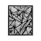 Petals in black and white Framed Canvas Print Gallery Image 8