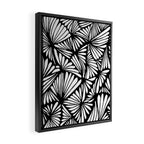 Petals in black and white Framed Canvas Print Gallery Image 2