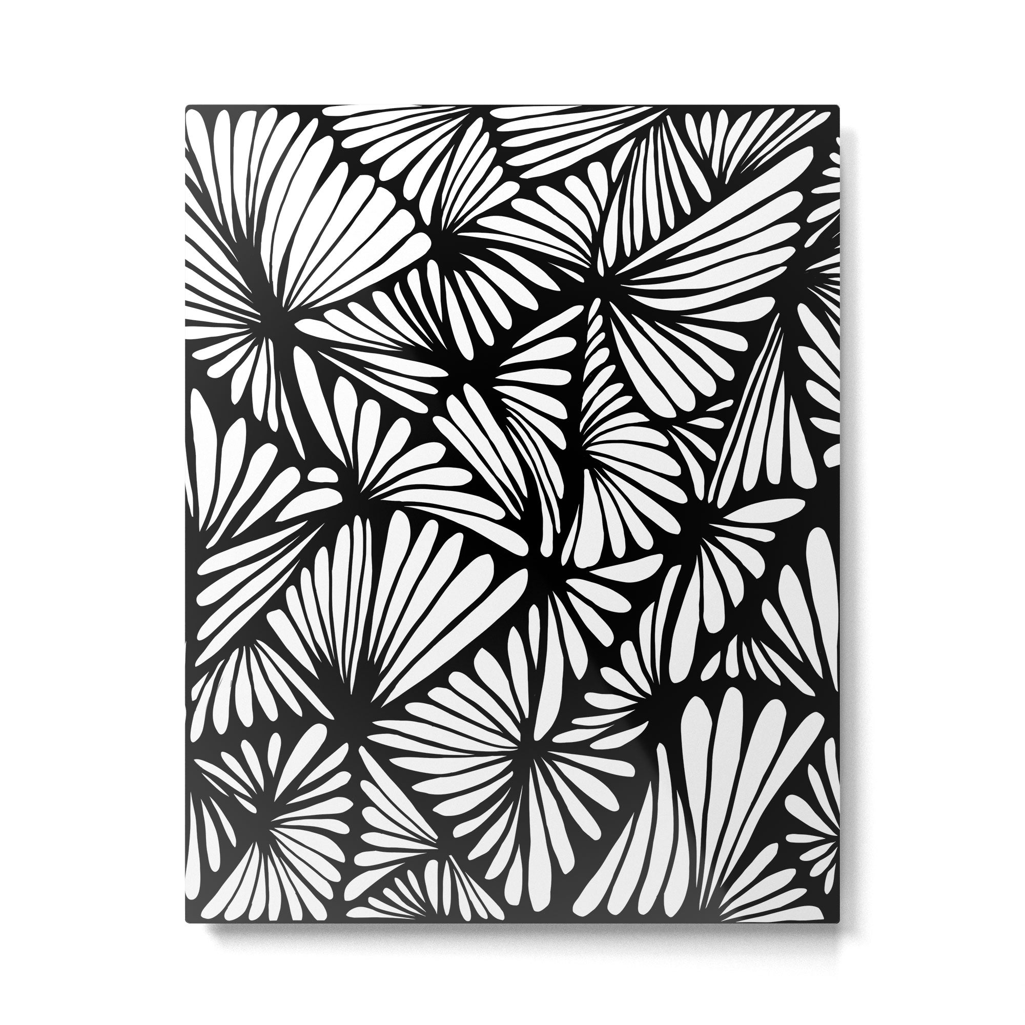 Petals in black and white Metal Print Gallery Image 6
