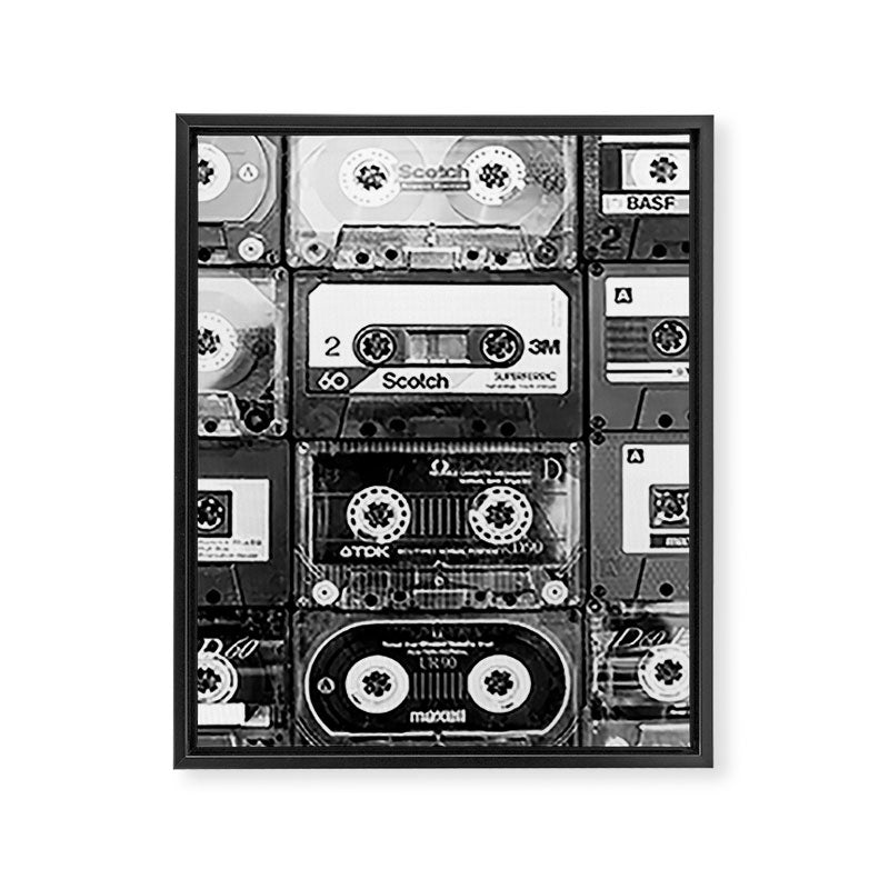 Something Nostalgic - black and white #decor #society6 #buyart Framed Canvas Print Gallery Image 8
