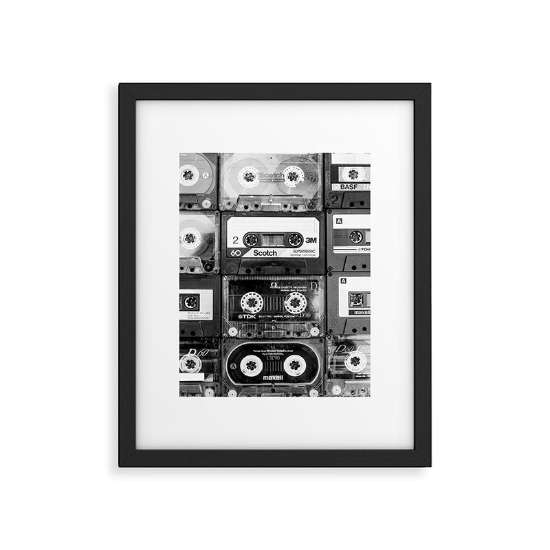 Something Nostalgic - black and white #decor #society6 #buyart Framed Art Print Gallery Image 4