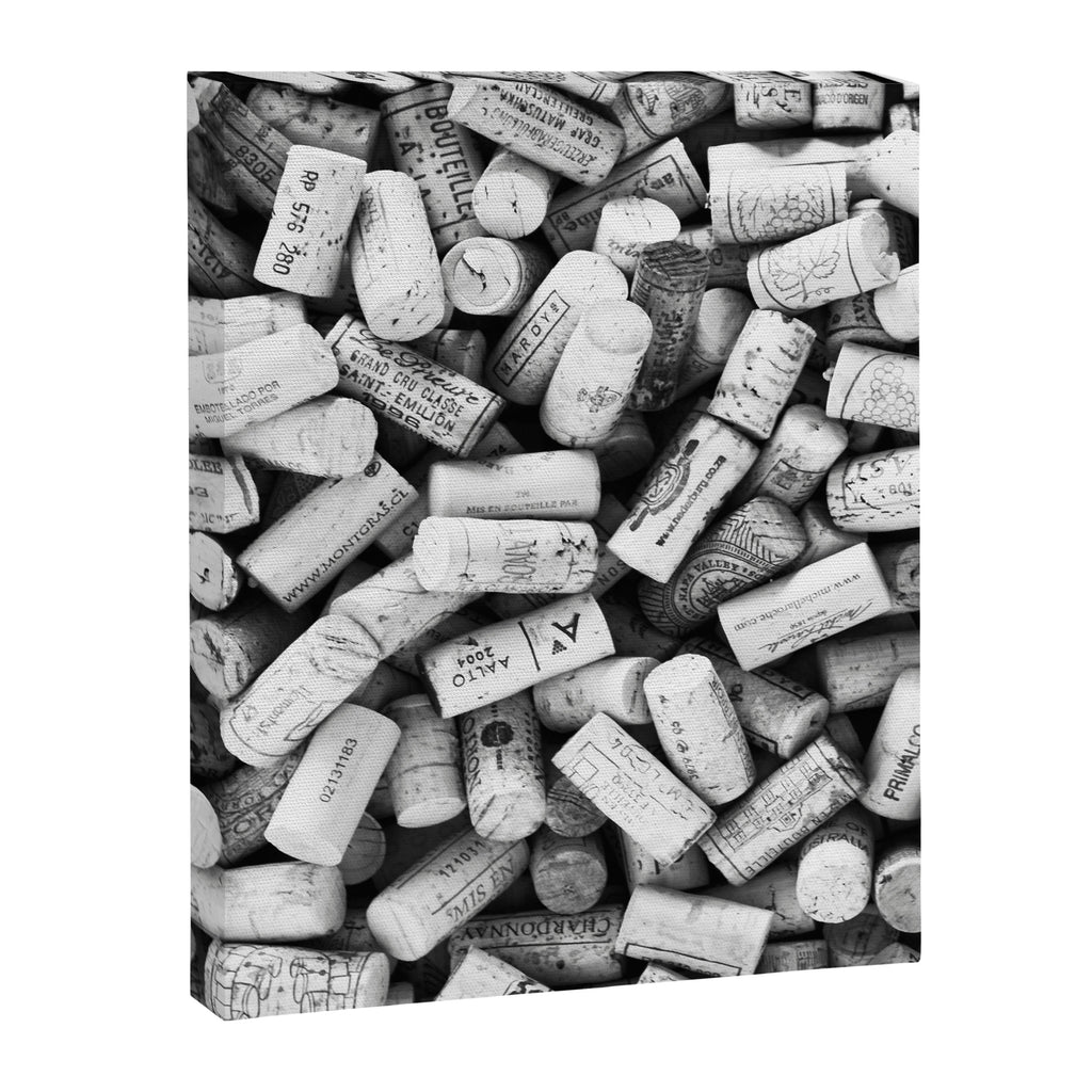 Something Nostalgic II Twist-off Wine Corks in Black And White #decor #society6 #buyart Canvas Print Gallery Image 8